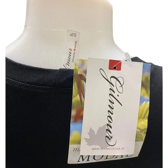 Gilmour Short Sneaker Dress Modal Black Size Small Made In Vancouver - Picture 10 of 11